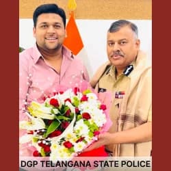 With the Director General of Police, Telangana State Police