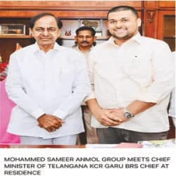 Meeting the Chief Minister of Telangana, KCR Garu, BRS Chief, at his residence