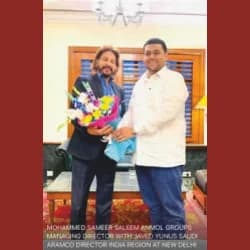 With Sayed Yunus, Saudi Aramco Director for the India Region, New Delhi