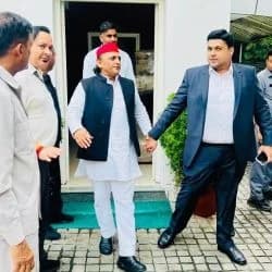 With Akhilesh Yadav, former Chief Minister of U.P. Government